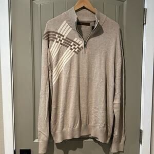 PERRY ELLIS Half-Zip Sweater sz XL